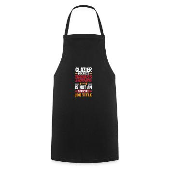 Glaser Geschenk - Kochschürze - Schwarz - Vorne - AI Model Male 185 dark (185cm)