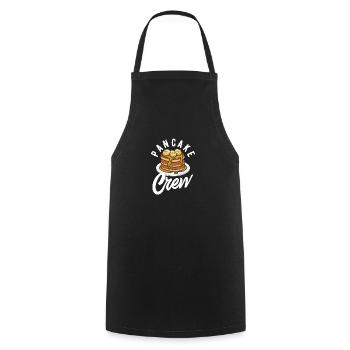 Funny Pancake Lover Gift - Cooking Apron - black - Front - AI Model Male 185 dark (185cm)