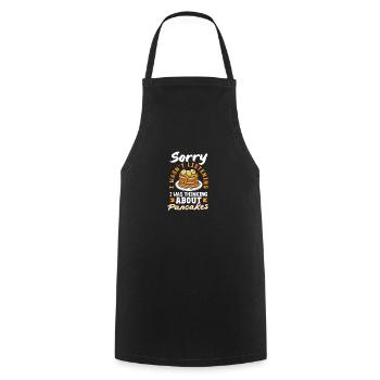Funny Pancake Lover Gift - Cooking Apron - black - Front - AI Model Male 185 dark (185cm)