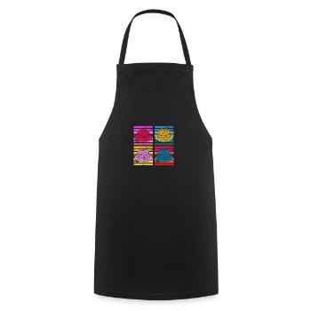 Funny Pancake Lover Gift - Cooking Apron - black - Front - AI Model Male 185 dark (185cm)