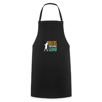 Lancer du disque Athlète Cadeau d’athlète - Tablier de cuisine - noir - Devant - AI Model Male 185 dark (185cm)