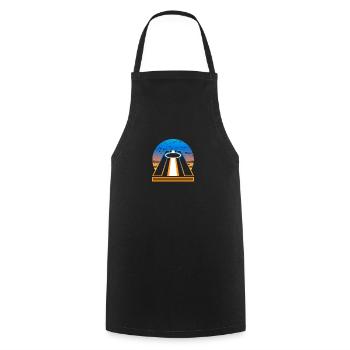 Funny Cornhole Player Gift - Cooking Apron - black - Front - AI Model Male 185 dark (185cm)
