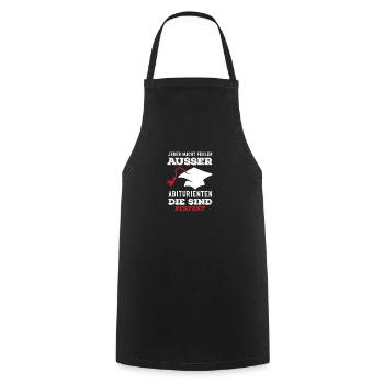 Everyone makes mistakes except high school graduates - Cooking Apron - black - Front - AI Model Male 185 dark (185cm)