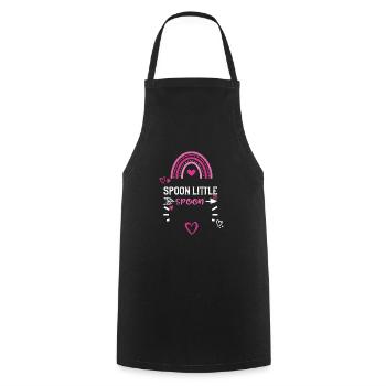 Spoon Little Spoon - Cooking Apron - black - Front - AI Model Male 185 dark (185cm)