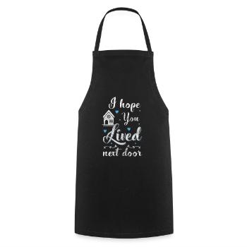 Neighborhood Residents Village Roommates - Cooking Apron - black - Front - AI Model Male 185 dark (185cm)