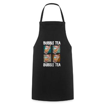 Bubble Tea Taiwan Syrup Refreshment - Cooking Apron - black - Front - AI Model Male 185 dark (185cm)