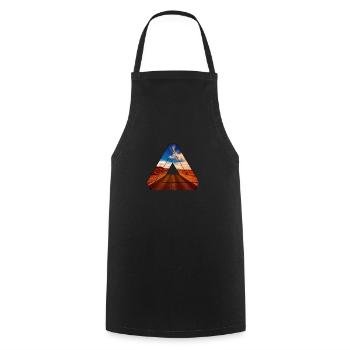 Desert Triangle - Cooking Apron - black - Front - AI Model Male 185 dark (185cm)