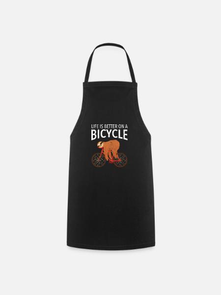 Life Is Better On A Bicycle - Kochschürze - Schwarz