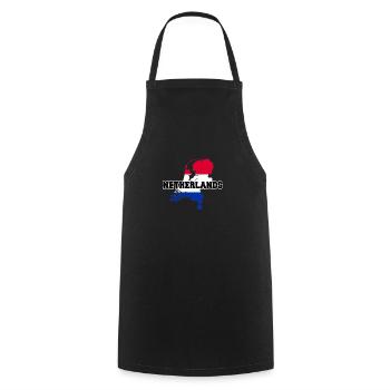Pays-Bas Pays-Bas Pays-Bas - Tablier de cuisine - noir - Devant - AI Model Male 185 dark (185cm)
