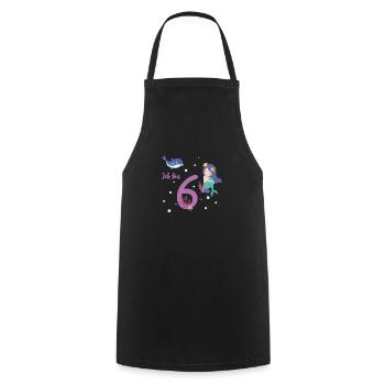 sechster Geburtstag 6 Jahre alt Geburtstagsshirt - Kochschürze - Schwarz - Vorne - AI Model Male 185 dark (185cm)