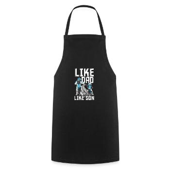 Dirt Bike Motocross Rider Motorcycle Gifts - Cooking Apron - black - Front - AI Model Male 185 dark (185cm)