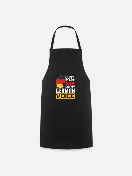 Funny German Quotes German Speaking German - Cooking Apron - black