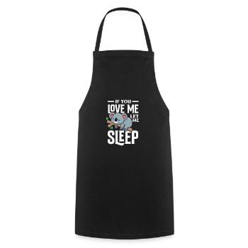 Drôle de koala endormi Koala Cadeau d’ours - Tablier de cuisine - noir - Devant - AI Model Male 185 dark (185cm)