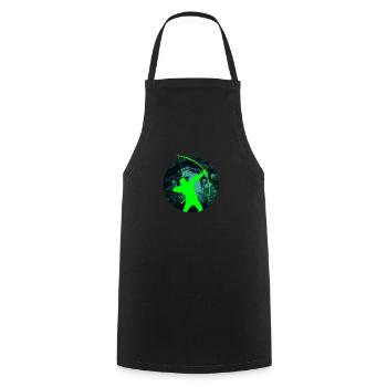 Funny Archery Archer Gift - Cooking Apron - black - Front - AI Model Male 185 dark (185cm)
