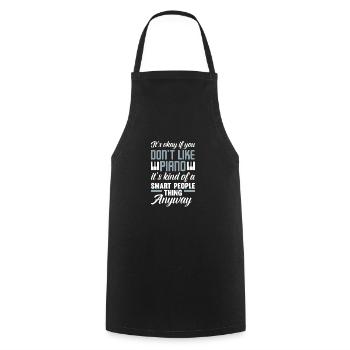 Funny Piano Player Piano Piano Pianist - Cooking Apron - black - Front - AI Model Male 185 dark (185cm)