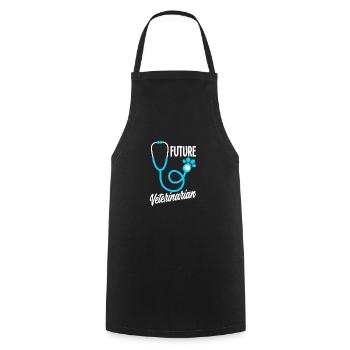 Funny Veterinary Veterinarian Veterinarian Gift - Cooking Apron - black - Front - AI Model Male 185 dark (185cm)