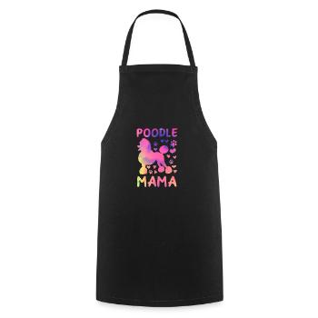 Pudel Mama Pudel Mama Pudel Liebhaber - Kochschürze - Schwarz - Vorne - AI Model Male 185 dark (185cm)