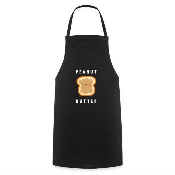Peanut butter - Cooking Apron - black - Front - AI Model Male 185 dark (185cm)