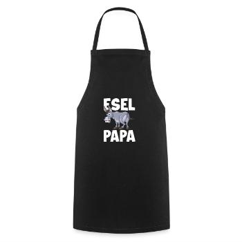 Esel Papa Eselliebhaber Esel Esel - Kochschürze - Schwarz - Vorne - AI Model Male 185 dark (185cm)