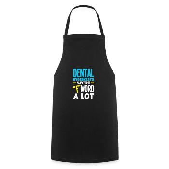 Dentist Dental Assistant Dental Assistant Gift - Cooking Apron - black - Front - AI Model Male 185 dark (185cm)