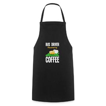 Funny school bus driver school bus bus driver - Cooking Apron - black - Front - AI Model Male 185 dark (185cm)