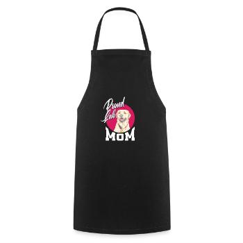 Fière Maman Labrador - Tablier de cuisine - noir - Devant - AI Model Male 185 dark (185cm)