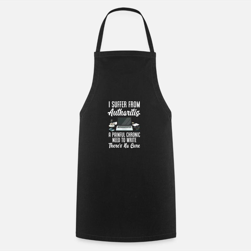 Author Author Funny Author Gift - Cooking Apron - black