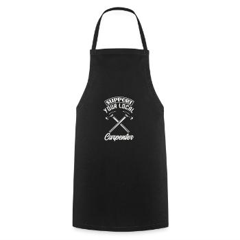 Drôle de menuisier Charpentier Charpentier Charpentier Charpentier - Tablier de cuisine - noir - Devant - AI Model Male 185 dark (185cm)
