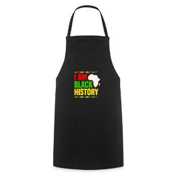 Melanin African American African American Woman - Cooking Apron - black - Front - AI Model Male 185 dark (185cm)