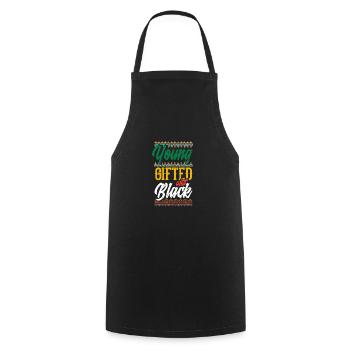 Melanin African American African American Woman - Cooking Apron - black - Front - AI Model Male 185 dark (185cm)