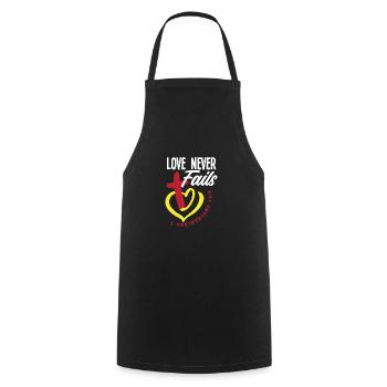 Jésus-Christ-Christ Religion Religieuse - Tablier de cuisine - noir - Devant - AI Model Male 185 dark (185cm)