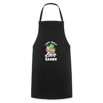 Ich Liebe Einfach Ramen Lustiges Ramen Geschenk - Kochschürze - Schwarz - Vorne - AI Model Male 185 dark (185cm)