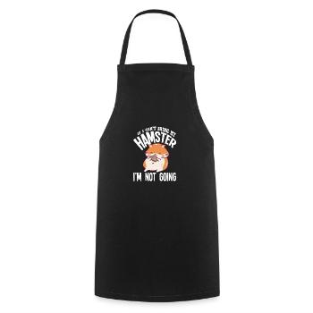 Drôle de cadeau de hamster - Tablier de cuisine - noir - Devant - AI Model Male 185 dark (185cm)