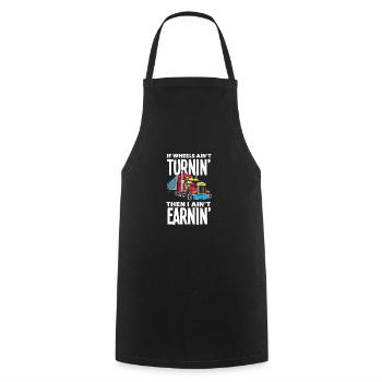 Truck Driver Trucker Truck Driver Driver - Cooking Apron - black - Front - AI Model Male 185 dark (185cm)