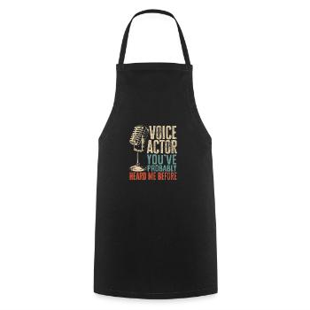 Drôle d’acteur Actrice Cadeau - Tablier de cuisine - noir - Devant - AI Model Male 185 dark (185cm)