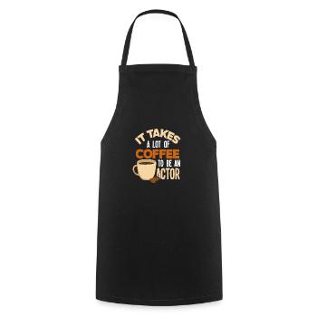 Drôle d’acteur Actrice Cadeau - Tablier de cuisine - noir - Devant - AI Model Male 185 dark (185cm)