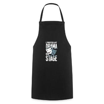 Drôle d’acteur Actrice Cadeau - Tablier de cuisine - noir - Devant - AI Model Male 185 dark (185cm)