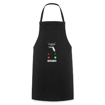 Florida - Cooking Apron - black - Front - AI Model Male 185 dark (185cm)