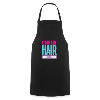 Lustiges Cheerleader Cheerleading Geschenk - Kochschürze - Schwarz - Vorne - AI Model Male 185 dark (185cm)