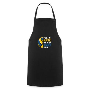 Fun Volleyball Mama Volleyball Papa Cadeau - Tablier de cuisine - noir - Devant - AI Model Male 185 dark (185cm)