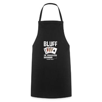 Joueur de poker Joueur de poker Cadeau de poker - Tablier de cuisine - noir - Devant - AI Model Male 185 dark (185cm)
