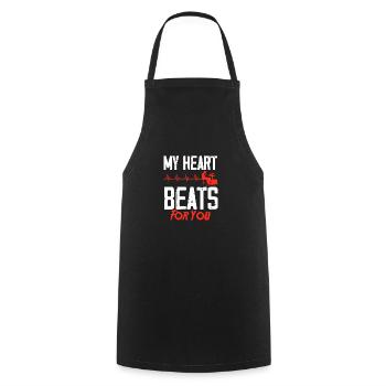 Drums Drummer Gift - Tablier de cuisine - noir - Devant - AI Model Male 185 dark (185cm)