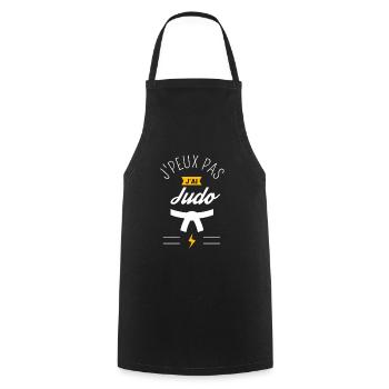 J Peux Pas J Ai Judo - Tablier de cuisine - noir - Devant - AI Model Male 185 dark (185cm)