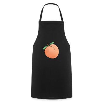 peach - Cooking Apron - black - Front - AI Model Male 185 dark (185cm)
