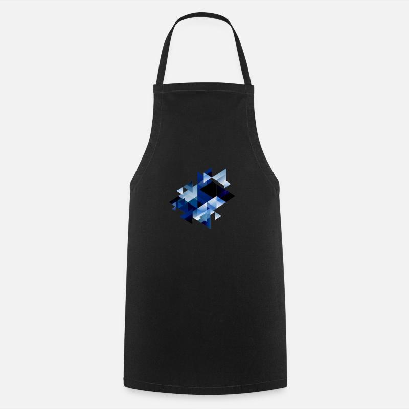 Abstract Shapes - Triangles - Cooking Apron - black