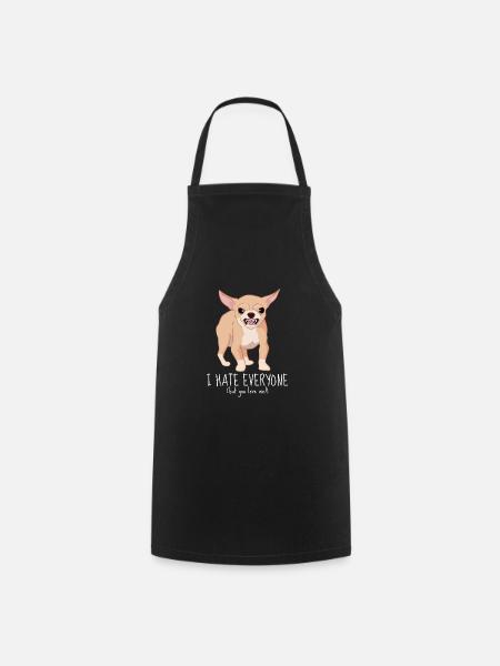 Liebe Chihuahua - Kochschürze - Schwarz