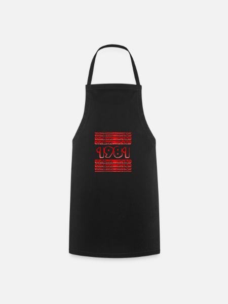 Witzig 1981 - Tablier de cuisine - noir