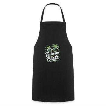 Beste Trainerin Danke Lustige Fitness Coach - Kochschürze - Schwarz - Vorne - AI Model Male 185 dark (185cm)