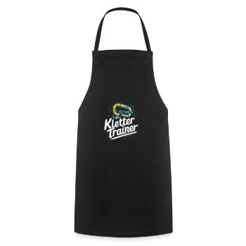 KletterTrainer Geschenk Klettern Ausrüstung - Kochschürze - Schwarz - Vorne - AI Model Male 185 dark (185cm)