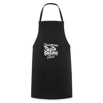 Skate-Shirt Offiziell Boarding Style Geschenk - Kochschürze - Schwarz - Vorne - AI Model Male 185 dark (185cm)
